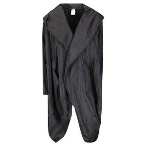 Hira Oversized Black Hooded Trench Coat - NWT